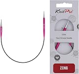 KnitPro Zing Fixed Circular Needles Asymmetrical 10in 5.00mm (25cm)
