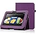 Kindle Fire HD 7 (2012 Version) Case - ACcase Amazon Kindle Fire HD7 (2012 Previous Model) Case - PU Leather Cover Case for Kindle Fire HD 7(2012 Version) with Auto Sleep Wake Function) - Stand Case - Dark Purple