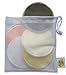 Organic Bamboo Nursing Pads (10 Pack) for Night Protection with Laundry Bag by Baby Zelis - Ultra Soft, Reusable, Heavy Leak-Proof, Washable 4 Layer Breast Pads.