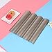 Ohomr No-stick French Bread Pan for Baking Baguettes Metallic Perforated Wave Loaf Bake Mold 4 Gutters Baguette Pan