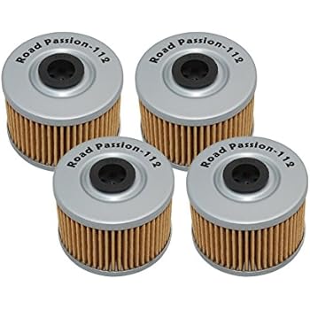 Road Passion High Performance Oil Filter for KAWASAKI KSR110 02-11 KLX110 02-16 KLX140 08-16 KLX250 90-92 KLX250R 91-97(pack of 4)