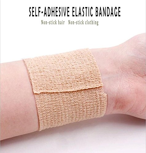 Bandage Medical Horse Supply Vet Tape Wrap Sports Prewrap for Athletic Ankle Hair Tie,Headhand,Patella Support Self Grip Roll Wateproof Adherent Self Adherent Rap Tapa Assorted Colors(12pcs)
