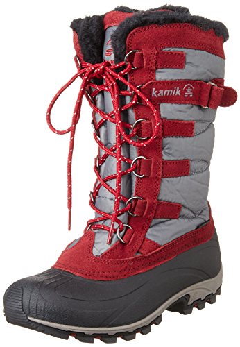Kamik Women's Snowvalley Insulated Winter Boot, Grey, 8 M US