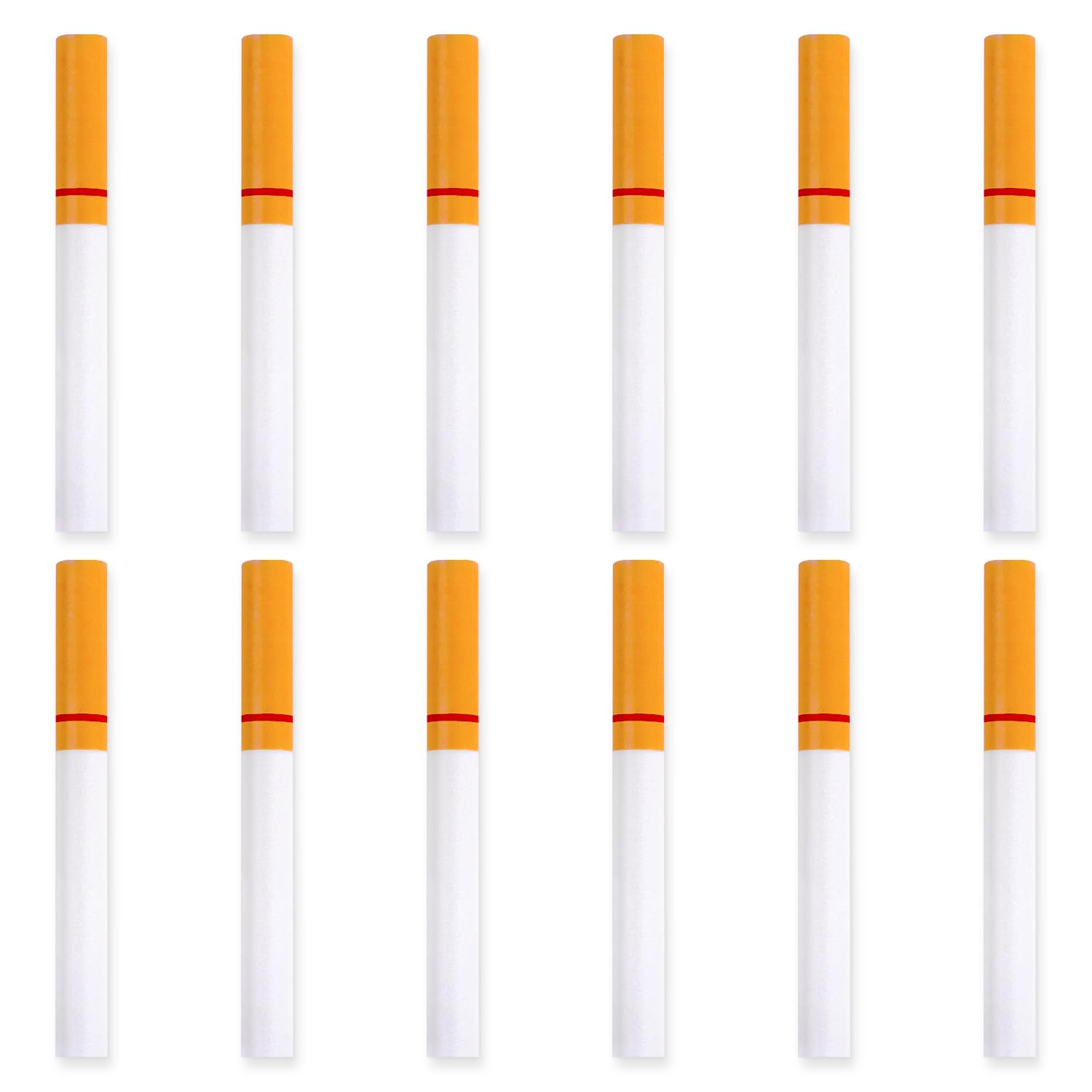 Photo 1 of FXMHEHBB 12 Pcs Fake Puff Cigarettes, 3 Inch Prop Cigarettes Fake Cigarette for Prank Gift Novelty Toy Movie and Costume Accessory