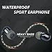 SailsON Electronics Premium Ceramic iFX5 Waterproof Sport In-Ear Headphone with Mic Stereo Earbuds for MP4, MP3, iphone, Samsung, Laptop and More (Black)