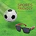 Flexible Rubber Kids Sunglasses for Boys and Girls - Bendable Unbreakable Silicone Gel Frame with Polarized Lenses - Black Frame & Neon Green Temples - by Optix 55