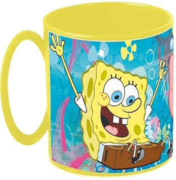Bob Esponja Taza plastico microondas 36 cl (STOR 47204), Centimeters