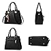 YoLin Handbags for Women Ladies Purses Messenger Bags Classy Tote Bag Designer Satchel Black