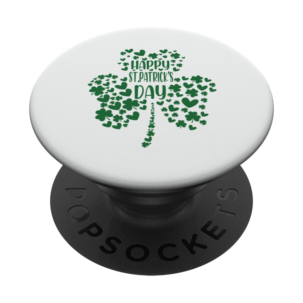 Happy St.Patrick's Day Cute Tee PopSockets Swappable PopGrip