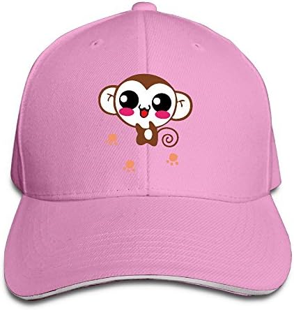 Fiveisme Unisex Fashion Sanwich Cap Happy Cartoon Monkey Cotton Popular Snapback Hat Trucker Cap Cool Adjustable