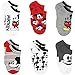Mickey and Minnie Mouse 6 pack Socks (9-11 Womens (Shoe: 4-10), Mickey Black/White)