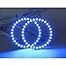QiuKo 4pcs 60mm RGB Halo Rings Headlight Car Angel Eyes Motorcycle with 24 Keys Controller