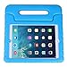 HDE Kids Case for iPad Air 1 and 2 - Shockproof Bumper Kid Friendly Cover w/ Adjustable Handle Stand (Blue)