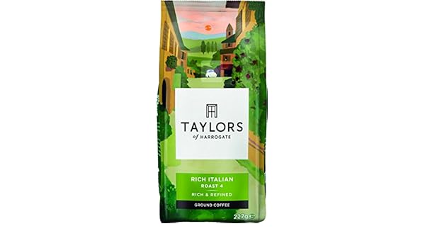 Amazon Com Taylors Of Harrogate Rich Italian Ground Coffee 227 G