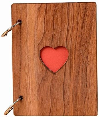 Heart Scrapbooking Photo Album Wooden Creative Love Handmade Frames 6 inch