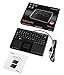 Perixx PERIBOARD-510H Plus, Wired Super Mini USB Touchpad Keyboard, X Type Scissor Keys with 2 Built-in Hubs, Black, US English Layout (11005)