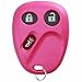 KeylessOption Keyless Entry Remote Control Car Key Fob Replacement for LHJ011 - Pink