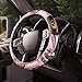 Mossy Oak Pink Camo Steering Wheel Cover, 2 Grip, Mossy Oak Logo, Mossy Oak Break-up Pink Camo, Pack of 1