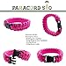 Paracord Bracelet Set for Men and Women (12 Pack) Braid with Top Quality Parachute Cord 550 lbs - 8'' Length - Great Party Favors by Frogsac USA (Solid Colors GIRLS)
