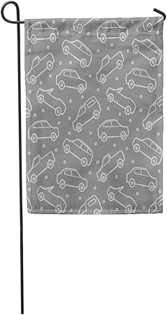 Amazon Com Semtomn Garden Flag Pattern Traffic Jam Cars Drawing