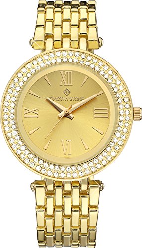 Timothy Stone Women's Quartz and Alloy Watch, Color:Yellow Gold-Toned (Model: B-012-ALGD)