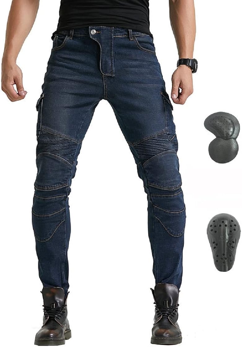 Amazon.com: 2021 Aramid Motorcycle Riding Jeans Motorbike Men's