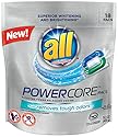 all Powercore Pacs Laundry Detergent Plus Removes Tough Odors, Pouch, 18 Count