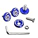 Upgr8 U8201-1003 Aluminum 10mm 4 Pieces Fender Washer Kit (Blue)