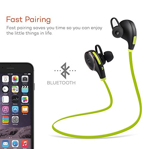 image for TaoTronics Bluetooth Headphones Wireless Earbuds Sports In Ear Sweatpr