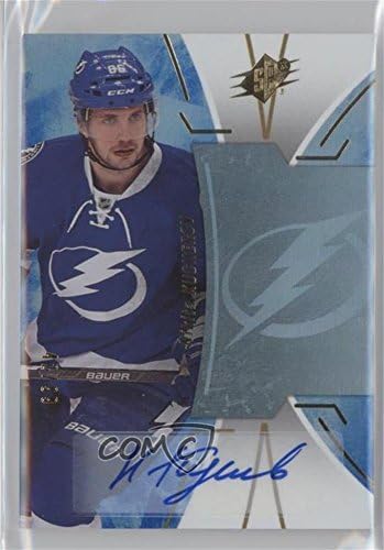 Nikita Kucherov #42/99 (Hockey Card) 2016-17 SPx - [Base] - Blue Autographs [Autographed] #42
