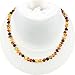 Baltic Amber Necklace for Adult (Unisex, Multicolor, 18 Inches) Lab-Tested, 100% Certified Baltic Amber - All Natural Pain Relief & Anti-Inflammatory for Migraine, Sinus, Arthritis & More!