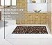 NTTR Non Slip Bath Mat Tub Mat Pebbles Bathtub Mats Shower Mat(Brown,16 W x 35 L Inches)