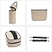 SoHo diaper bag Black Elephant 10 pcs nappy tote travel bag for baby mom dad unisex durable multifuncation large capacity includes changing pad stroller straps mesh bag insulated bottle case Black
