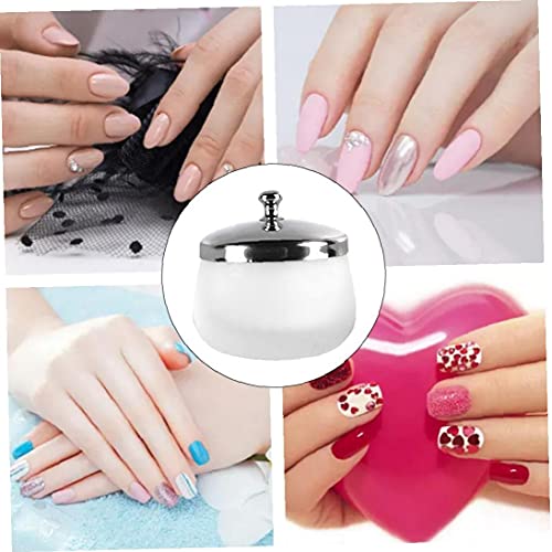 Acrylpoeder Liquid Container desinfectie Container Frosted Nail Wassen bekerhouder met Cover voor Beauty Fashion Nail… - Afbeelding 5