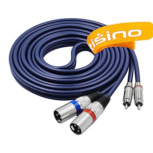 TISINO Dual RCA to XLR Male Cable, 2 XLR to 2 RCA/Phono Plug HiFi Stereo Audio Connection Microphone - //medicalbooks.filipinodoctors.org