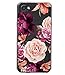 LG Q6 Case, LG Q6 Plus Case with Flowers BAISRKE Slim Shockproof Clear Floral Pattern Soft Flexible TPU Back Cove for LG Q6 / LG G6 Mini/LG Q6 Plus/LG Q6+ [Purple Pink]