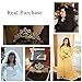 SWEETV Rose Gold Wedding Tiara for Bride, Crystal Tiaras and Crowns for Women, Princess Tiara Costume Crown for Birthday Party Prom