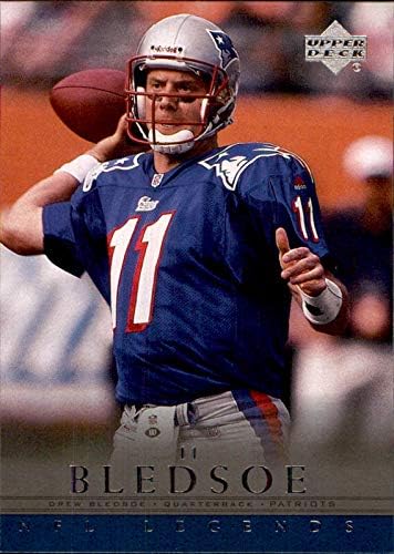 Amazon Com 2000 Upper Deck Legends 42 Drew Bledsoe New England Patriots Nfl Football Trading Card Sports Collectibles