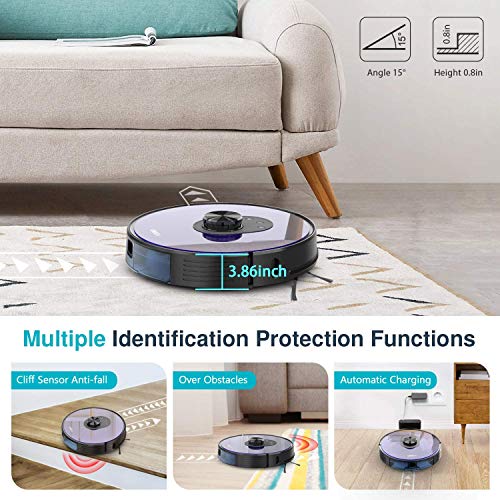 Robot Vacuum ONSON J30, 2700Pa Lidar Navigation Robotic Vacuum, NoGo