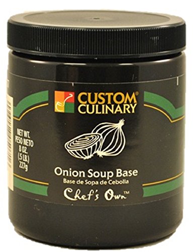 Custom Culinary Chef's Own Flavored Soup Base, Onion, 8 Ounce