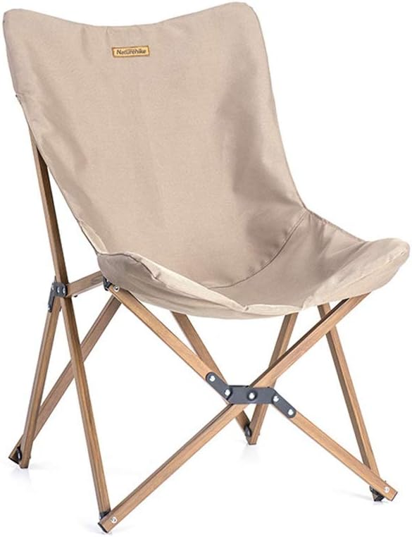 Jian Lin Silla plegable Oficina de camping Luz de madera ...