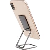 AOZUO Cell Phone Finger Kickstand, Foldable Ring Holder 360° Rotation Metal Phone Grip Holder Adjustable Phone Stand for Magnetic Car Mount Compatible with Most Mobile Phone Tablets