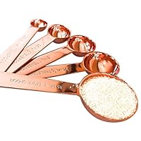 Copper Measuring Spoons For Your Rustic & Farmhouse Kitchen Decor, Superior Strength & Beautiful Finish, Unique Accessories, Baking Supplies, Cooking Tools, A Lovely Gift, Comes Attractively Boxed