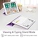 ESR Yippee Trifold Smart Case for iPad 9.7 2018/2017[A1822, A1823,A1893,A1954], Lightweight Smart with Auto Sleep/Wake, Hard Back Cover for iPad 9.7 iPad 5th / 6th Generation, Lavender