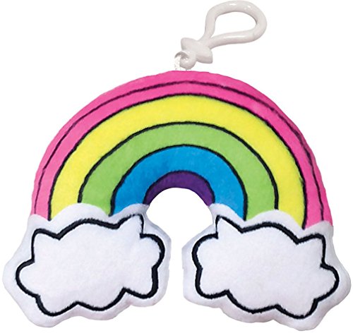 Iscream watermelon scented plushie embroidered rainbow and clouds…