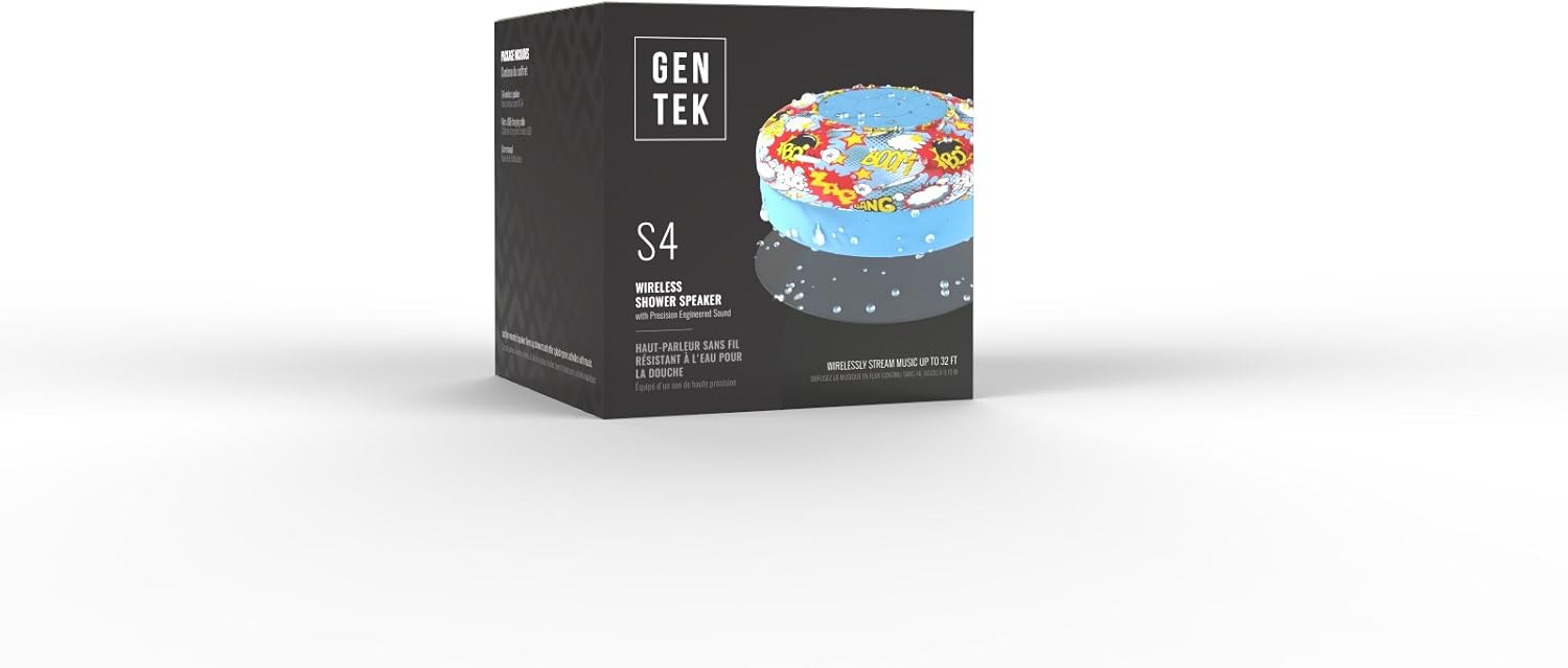 gentek s4 wireless shower speaker