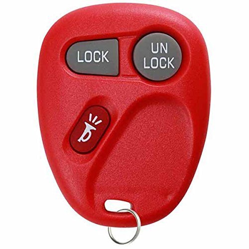 KeylessOption Keyless Entry Remote Control Car Key Fob Replacement for 15732803 -Red