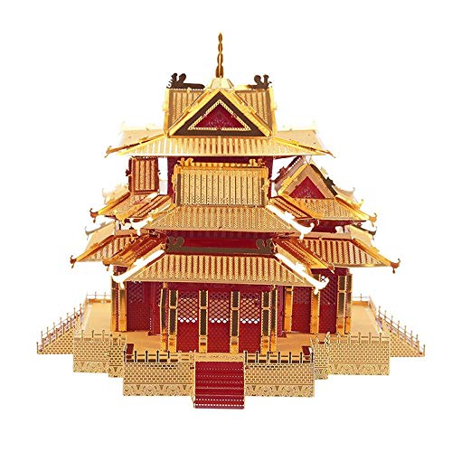 Piececool The Watchtower of Forbidden City HP075RG Highly Detailed Metal Model Kit,No Glue, 126 Pieces