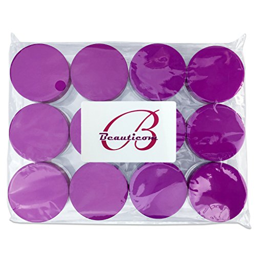 Beauticom 48 Pieces 20G/20ML Round Clear Jars with PURPLE Lids for Lotion, Creams, Toners, Lip Balms, Cosmetic Makeup Samples - BPA Free
