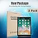 [ 2 Pack ] DONWELL iPad 9.7 2018 Screen Protector Bubble Free Anti Scratch Tempered Glass Protective Cover for Apple iPad 5 5th /6 6th Generation/iPad Pro 9.7 Model A1823 A1822 9.7 inch